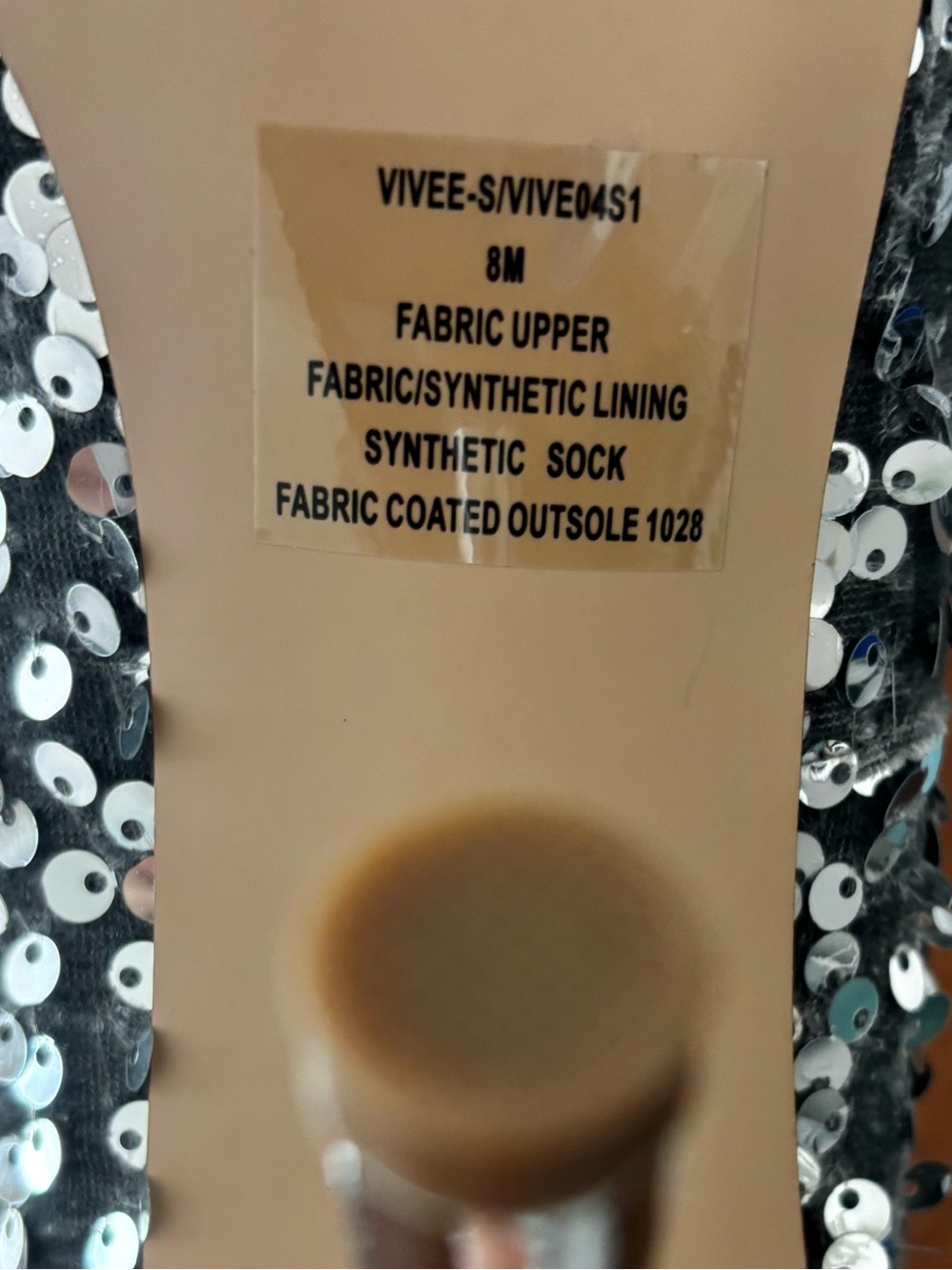 Steve Madden Vivee Silver sequined Over-The-Knee Boots Sz 8 - Picture 10 of 11